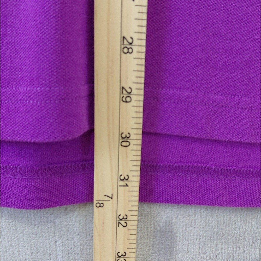Brooks Brothers 1818 Cotton Knit Slim Fit Polo Shirt Men's XXL Purple Logo NEW! - Picture 8 of 8